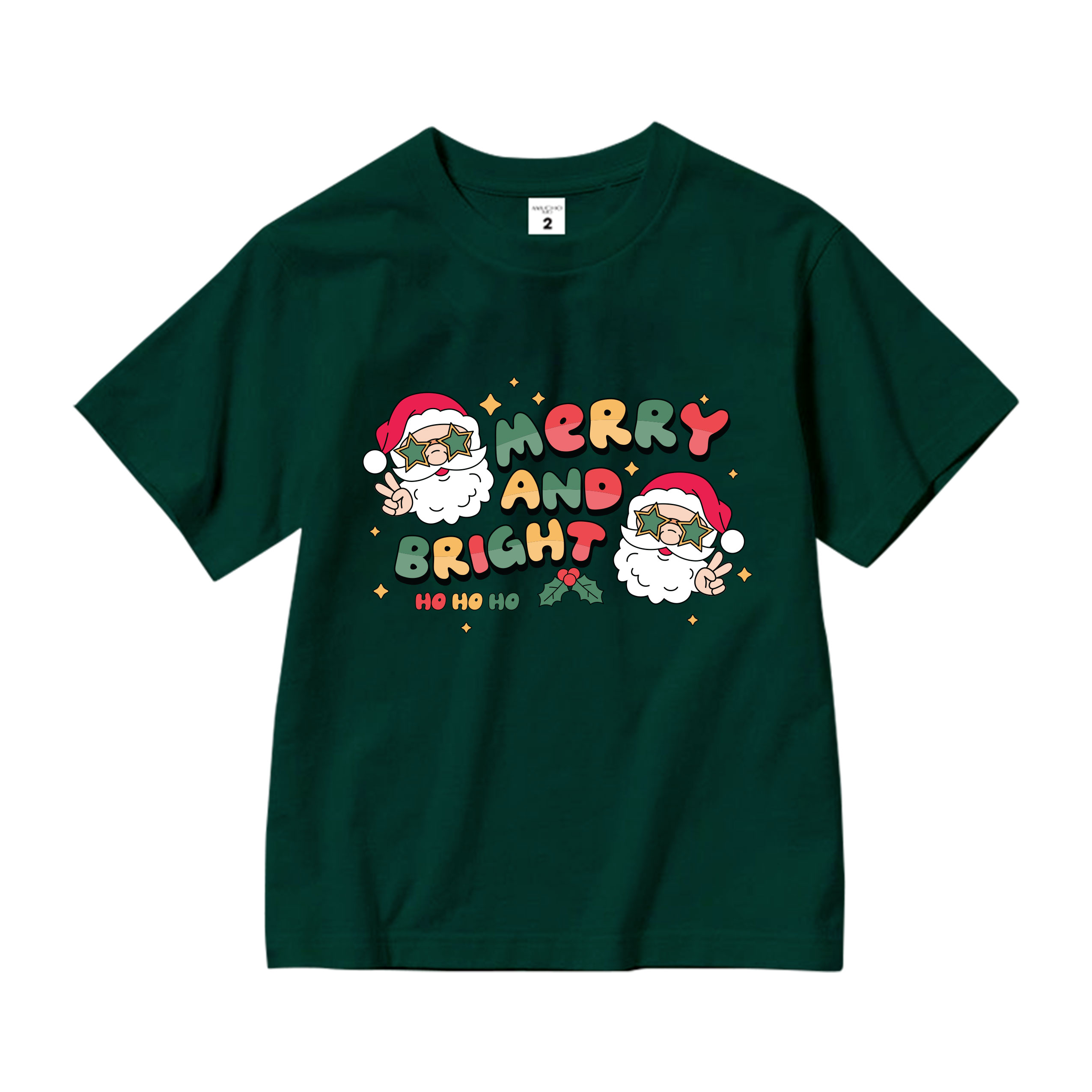 Áo thun bé trai giáng sinh noel form rộng vải cotton co giãn thoải mái AED1703 Miucho Kid in artwork_thumbnail_9