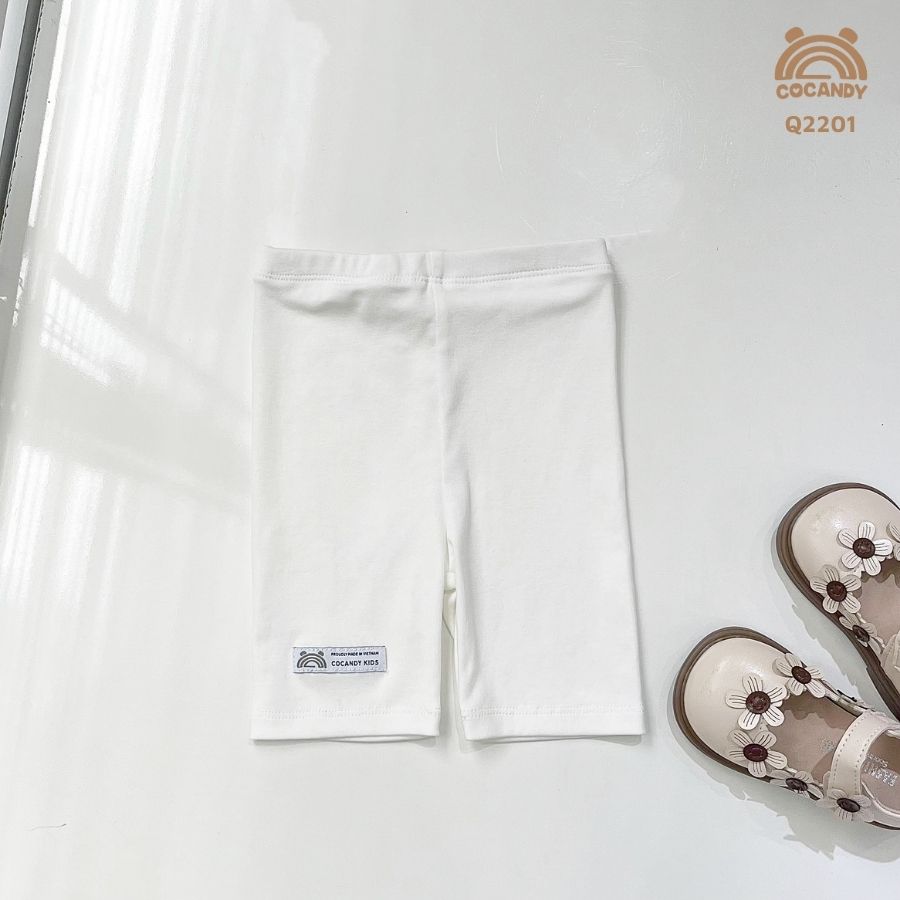 Quần BIKER COTTON TRẮNG COCANDY