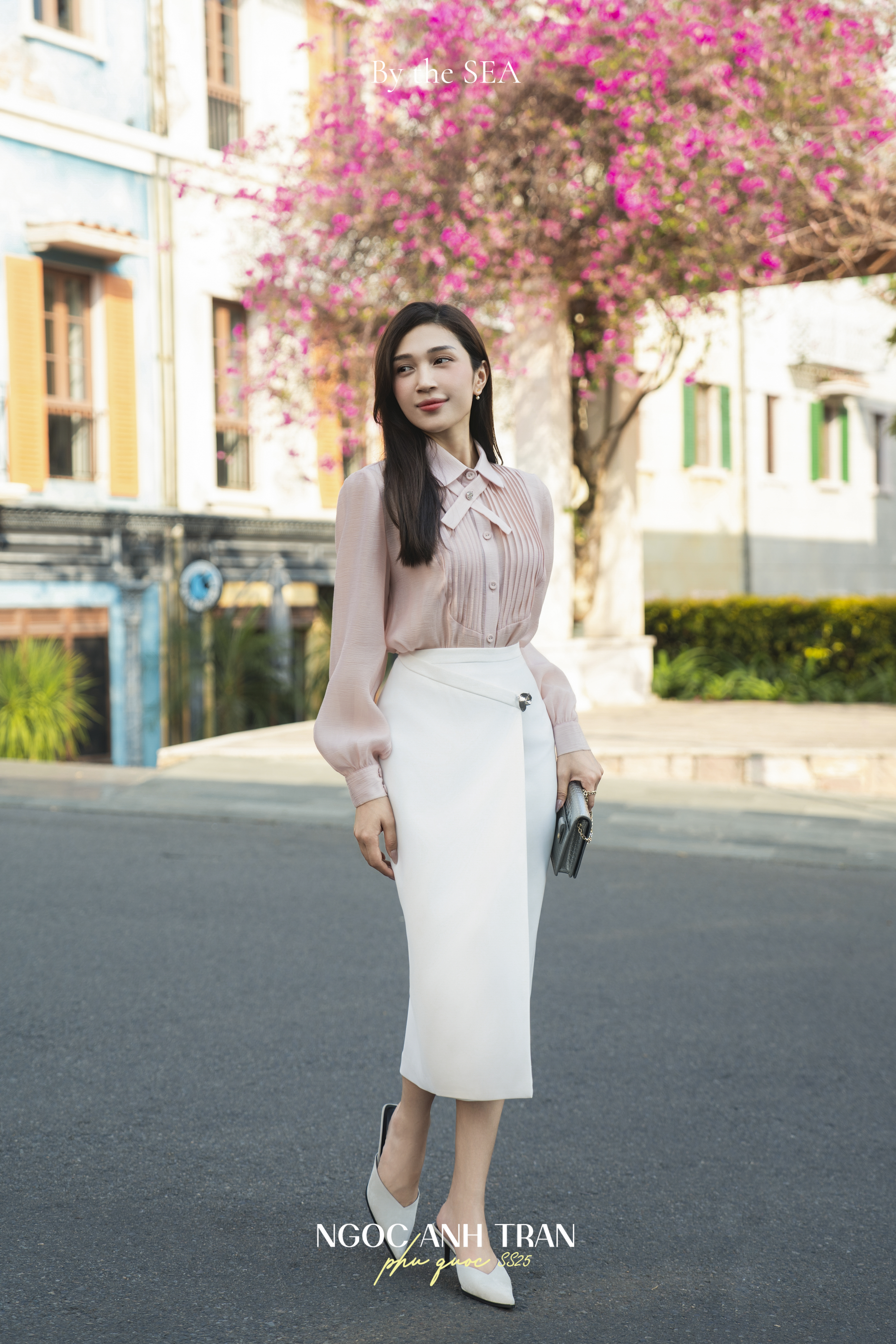 CV168 - Chân váy 2 màu đen trắng đính cúc kim loại_thumbnail_2