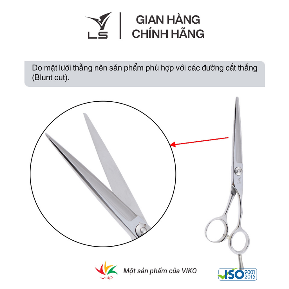 Kéo cắt tóc Viko LS JP601 - bảo hành 1 năm_thumbnail_6