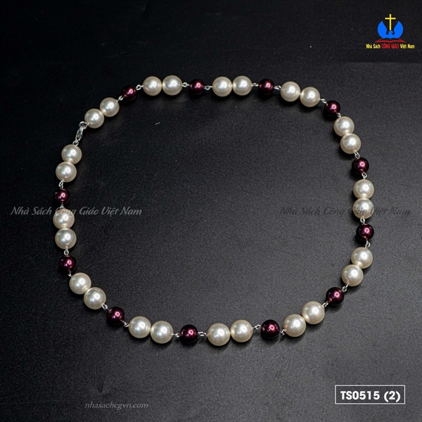 Chuỗi ốc hạt tròn xi ngọc trai đeo cổ_thumbnail_2