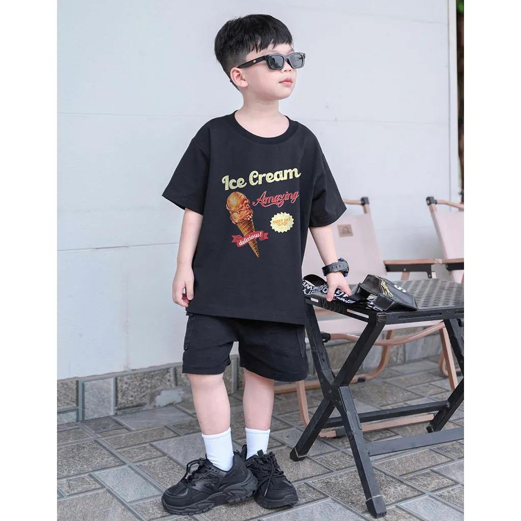 Áo thun cho bé Ice cream 2532 Miucho Kid chất vải cotton thoáng mát cho bé thoải mái cả ngày_thumbnail_6