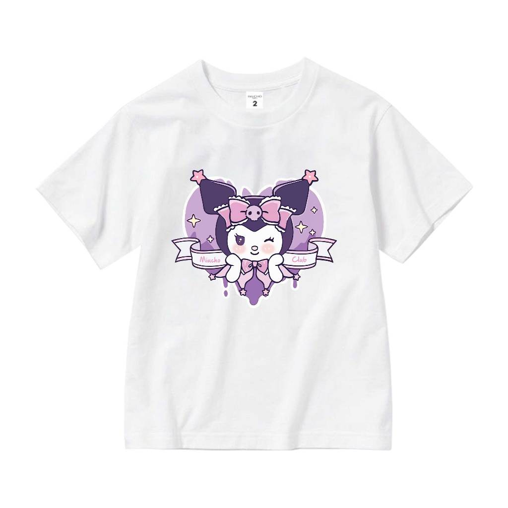 Áo thun cho bé gái cute form rộng AED1110 Miucho Kid tay ngắn cổ tròn style hàn quốc in mix_thumbnail_0