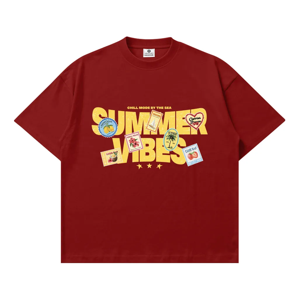 Áo thun boxy nam nữ summer vibes Miucho 3448