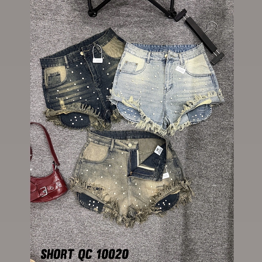 Quần short jean túi lòi đính ngọc bigsize QSJ10020 dành cho nàng béo mập từ 55-90kg_thumbnail_4