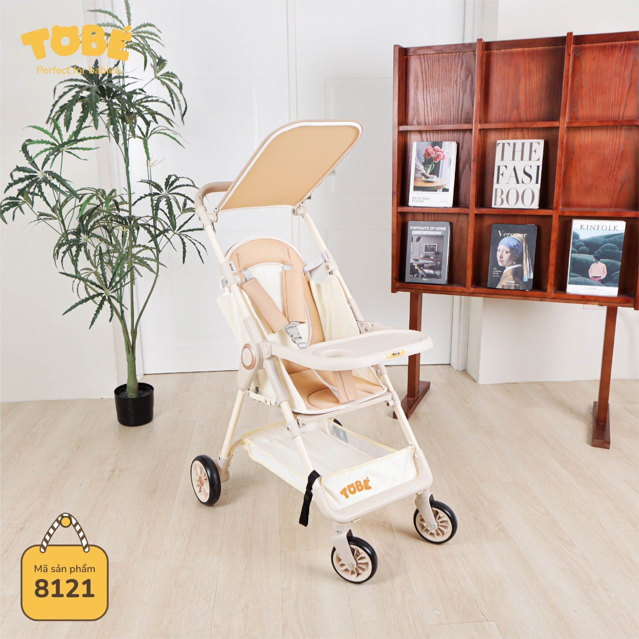 Xe đẩy gấp gọn Andy (Black, Beige)