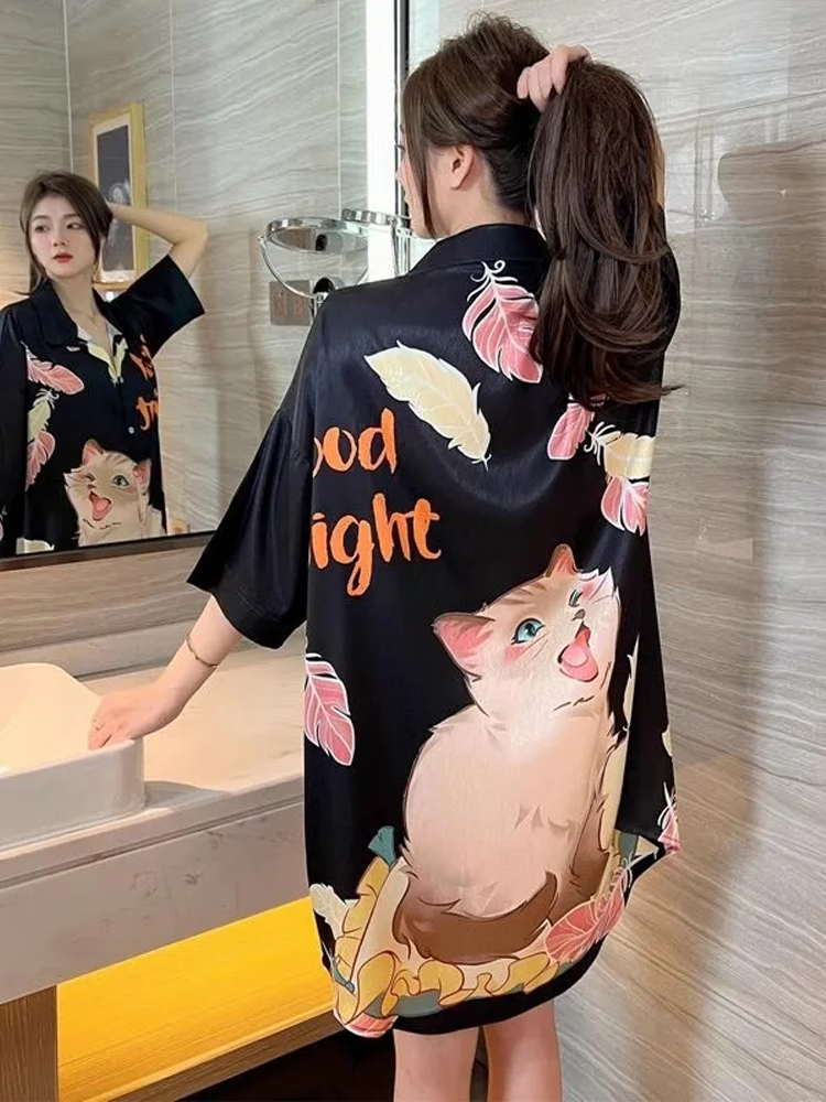 14974-Đầm latin  hoạ tiết Cô Mèo sang chảnh ( lụa latin)_thumbnail_1