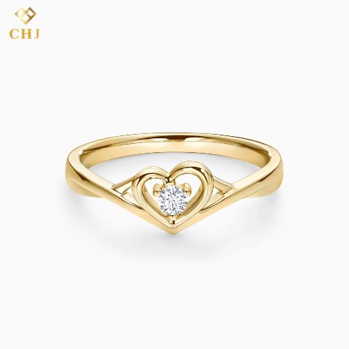 Nhẫn Cầu Hôn Kim Cương Trái Tim CHJ007_thumbnail_2
