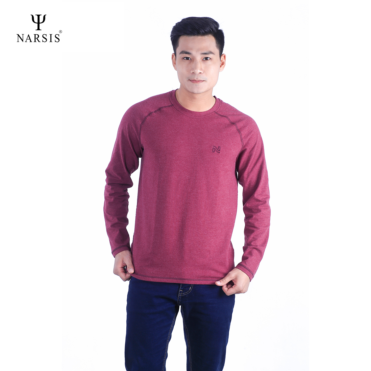 ÁO NAM GIỮ NHIỆT D7076 NARSIS PE NHẸ, THOÁNG KHÍ, THẤM MỒ HÔI, CHẤT LIỆU BỀN, CHỐNG NẮNG_thumbnail_2