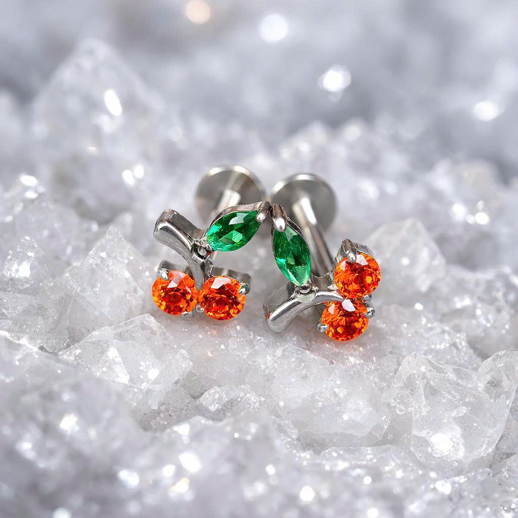 Khuyên kiểu titan cherry đỏ mini_thumbnail_2