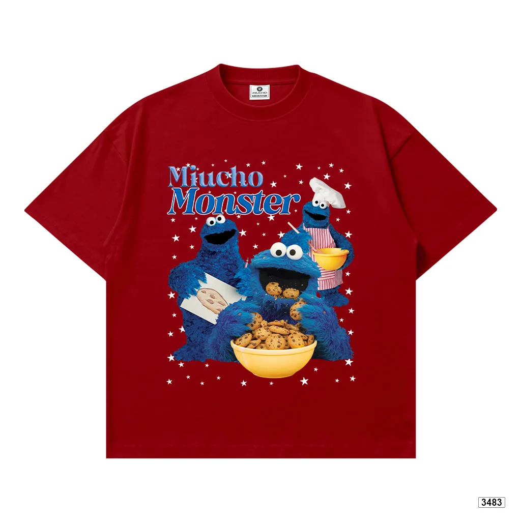 Áo thun boxy hoạt hình Miucho Monster tôn dáng chuẩn form 3483_thumbnail_16
