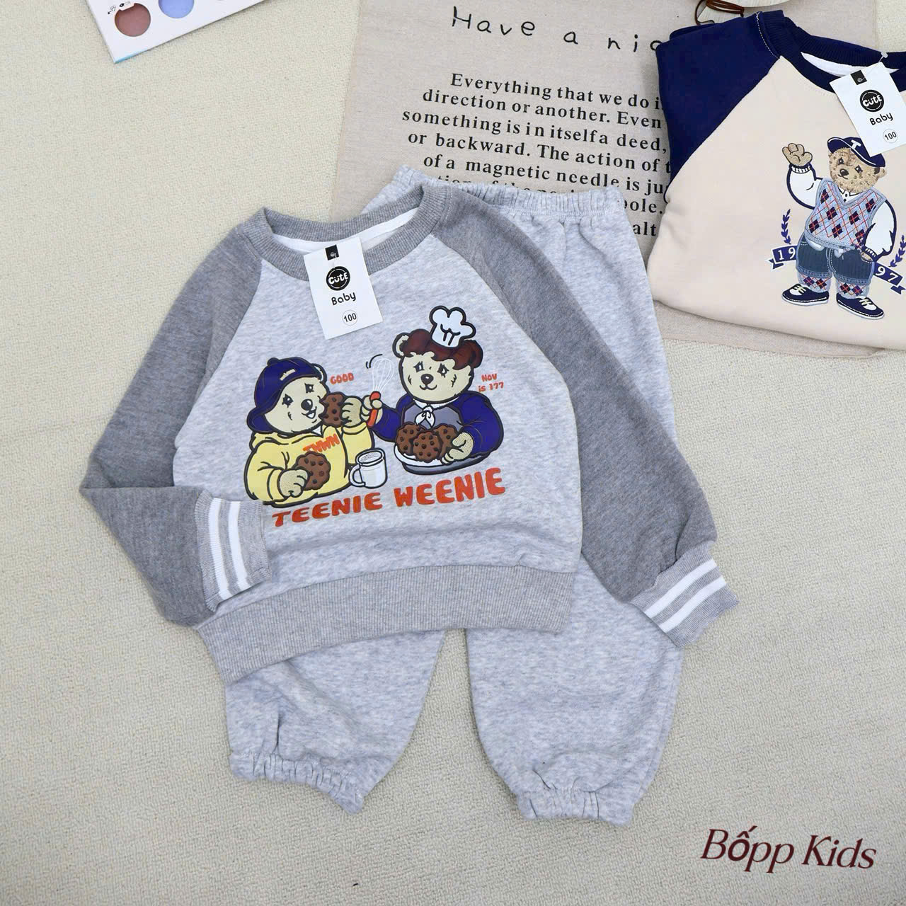 Q58 BỘ DÀI GẤU VẪY TAY VÀ ĂN BÁNH- A210.380