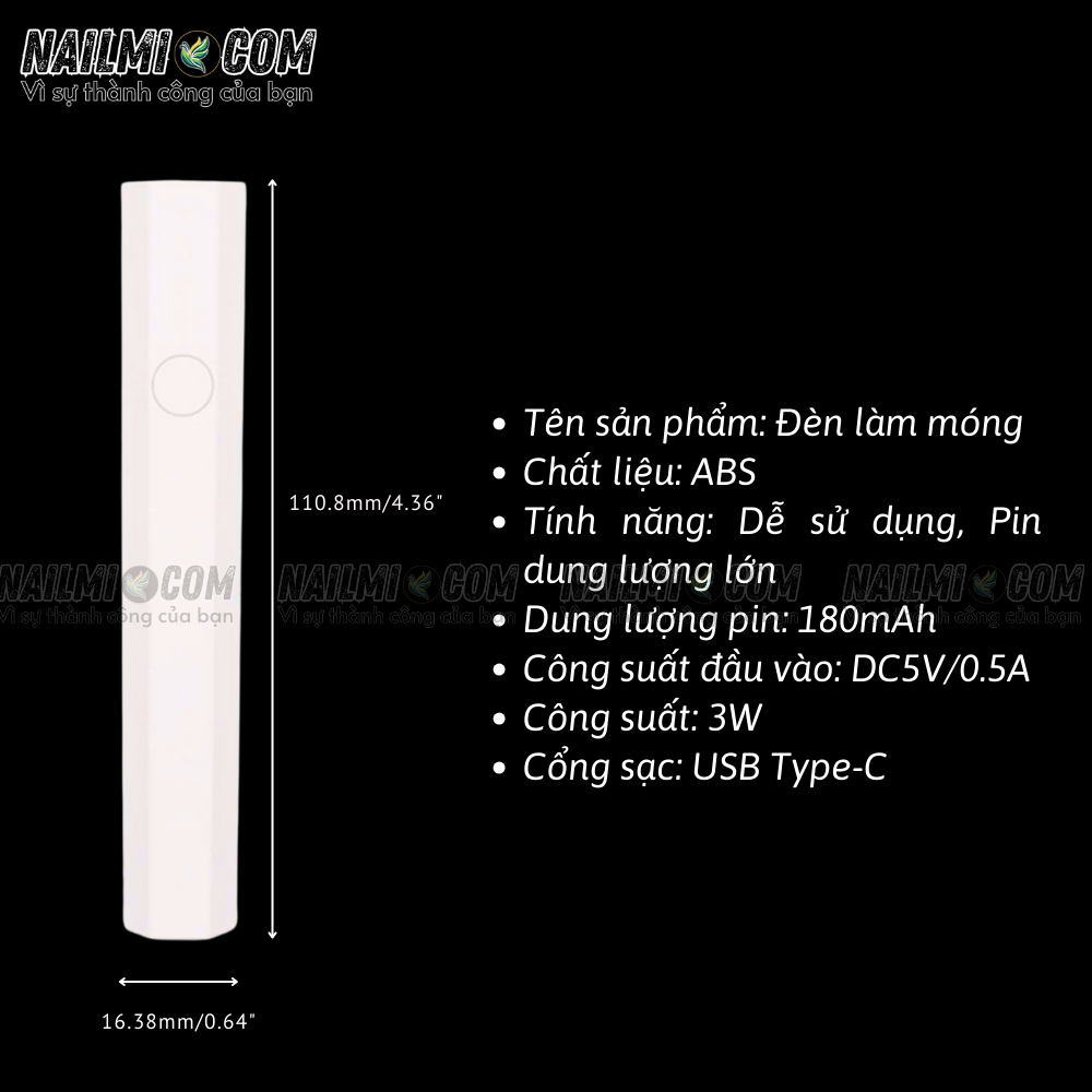Đèn hơ - tích điện - mini cầm tay - xịn vừa_thumbnail_2