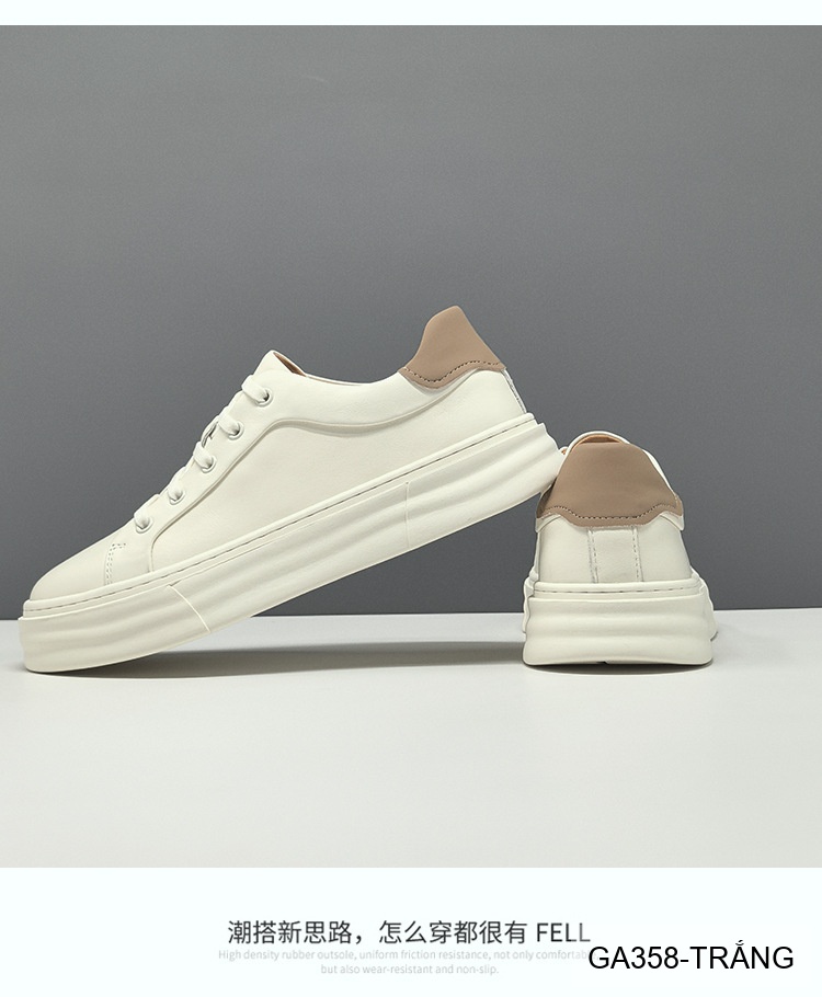GA358 - Giày Sneaker Nam Đế Dày Phong Cách Hàn Quốc Da Bò Thoáng Khí_thumbnail_7