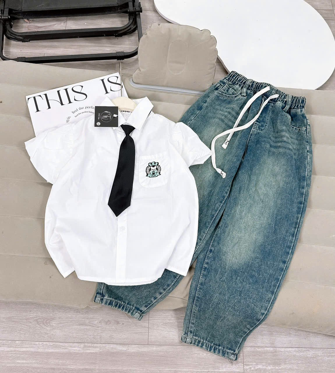 [X54] Set bò sơ mi ngực chuột