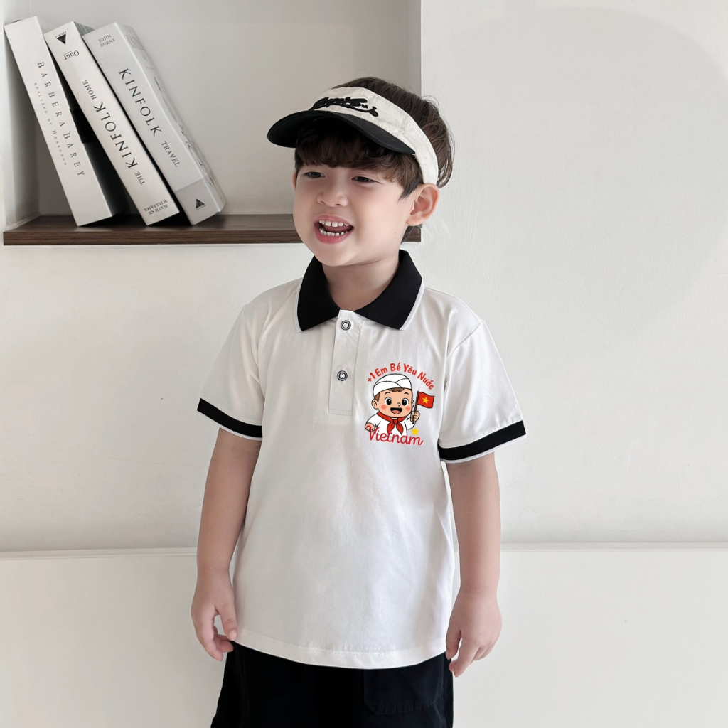 Áo Polo bé trai in hình 'Cờ đỏ sao vàng Việt Nam' - Loza Kids PY072_thumbnail_8