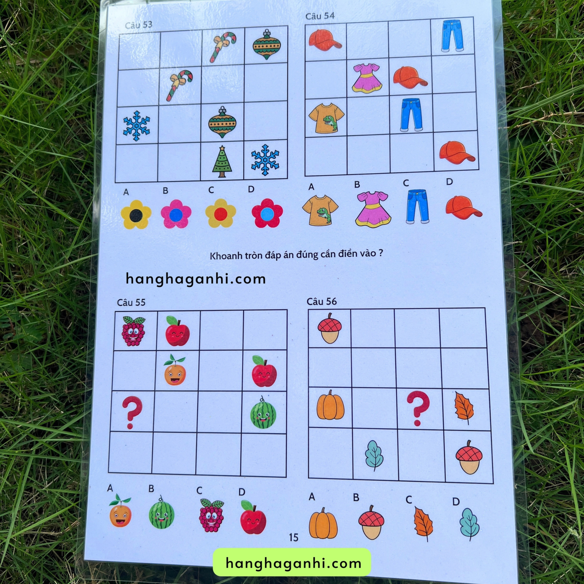 Học liệu Tư Duy sáng tạo Sudoku cho bé, bóc dán, viết xóa được_thumbnail_7