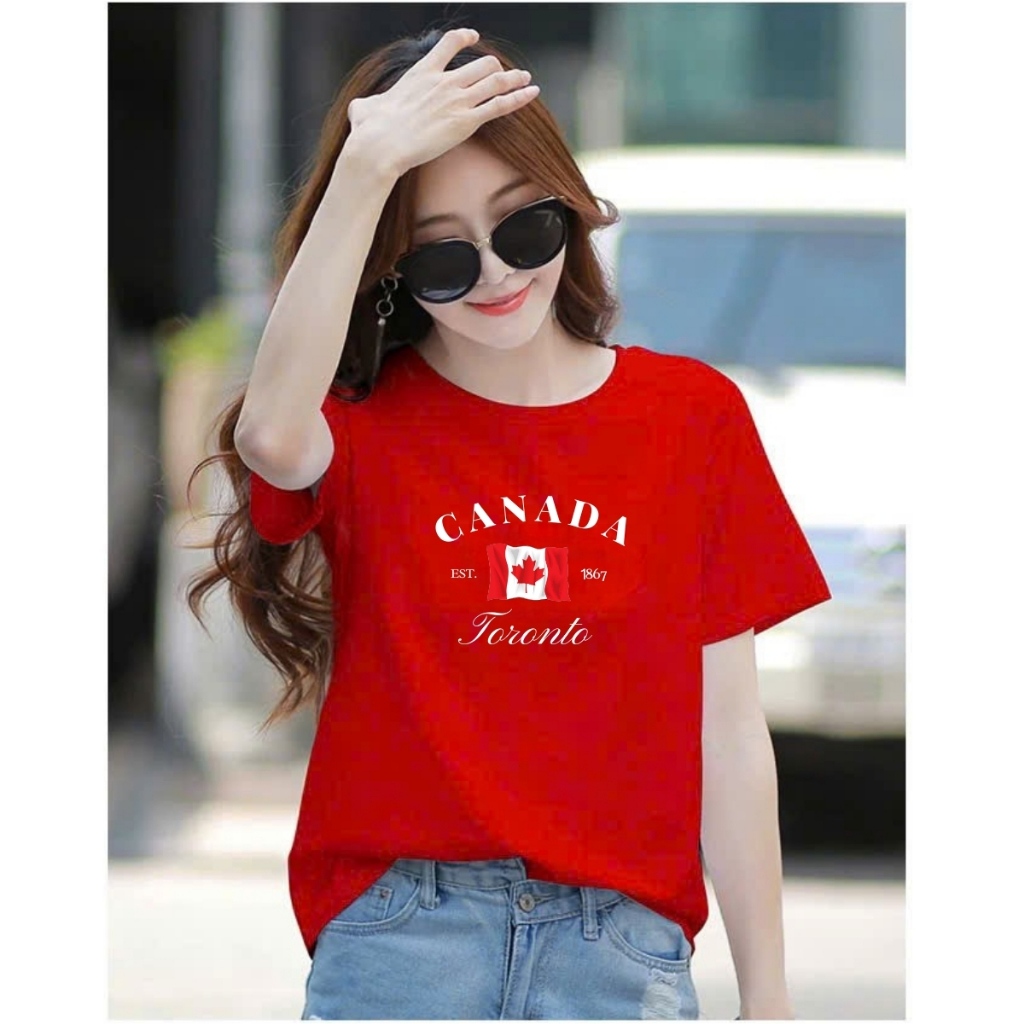 [Form Rộng] Áo phông nữ in chữ 'CANADA' - LOZA RT8206_thumbnail_2