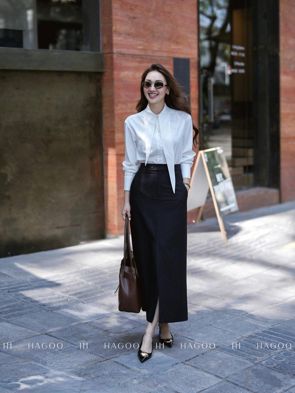 Áo sơ mi cổ tai thỏ HAGOO_thumbnail_2