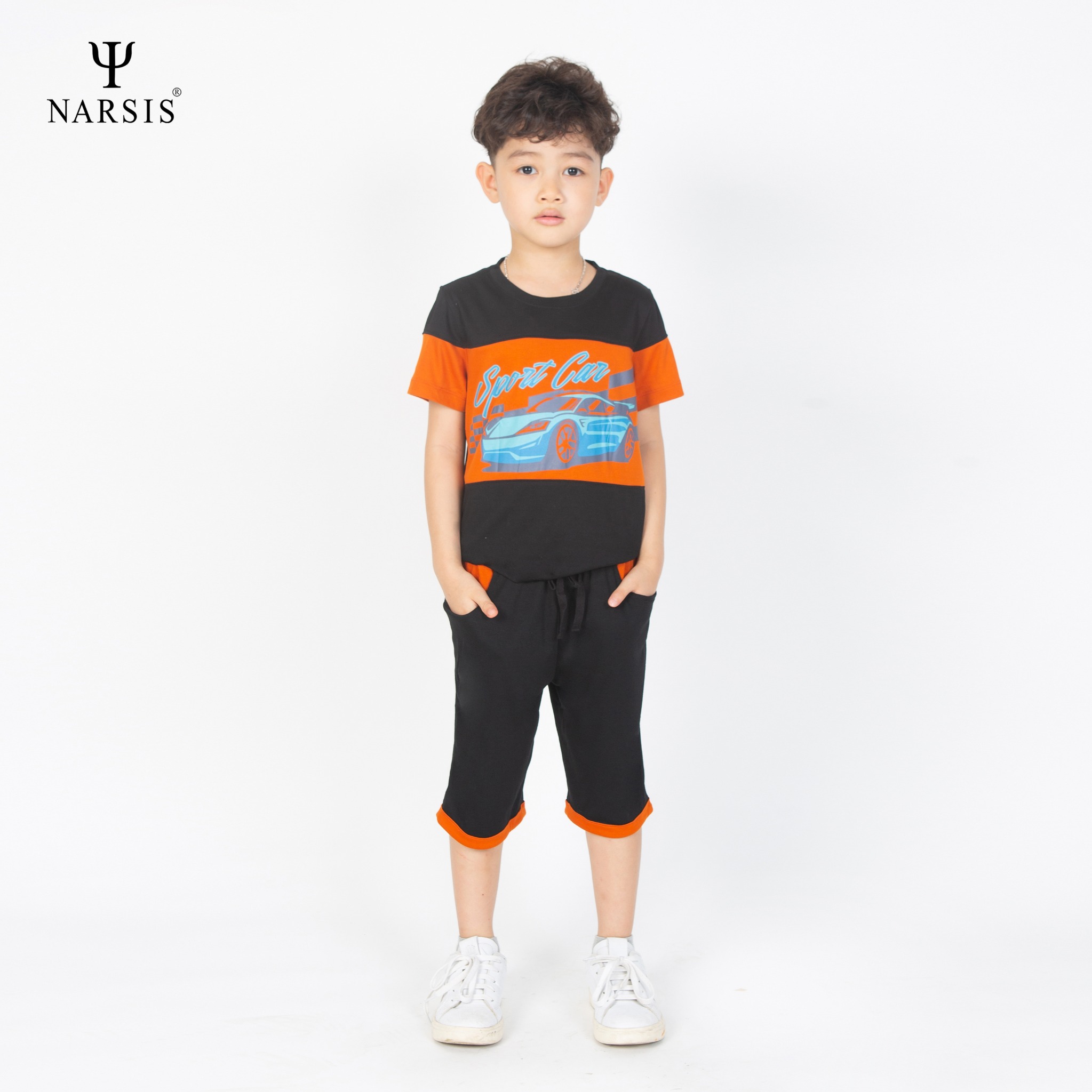 BỘ HÈ BÉ TRAI KE1010 NARSIS CHẤT LIỆU THOÁNG MÁT, DỄ CHỊU, THOẢI MÁI CẢ NGÀY, DỄ VẬN ĐỘNG_thumbnail_2