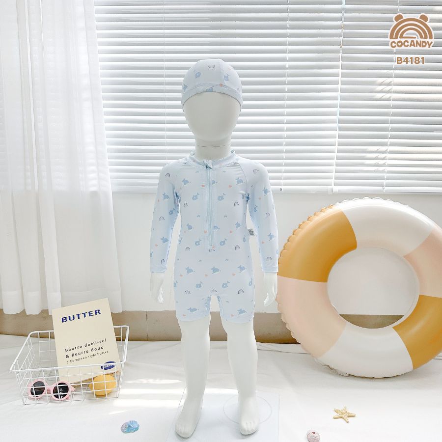 Bộ bơi dài XANH suit họa tiết cá heo_thumbnail_0