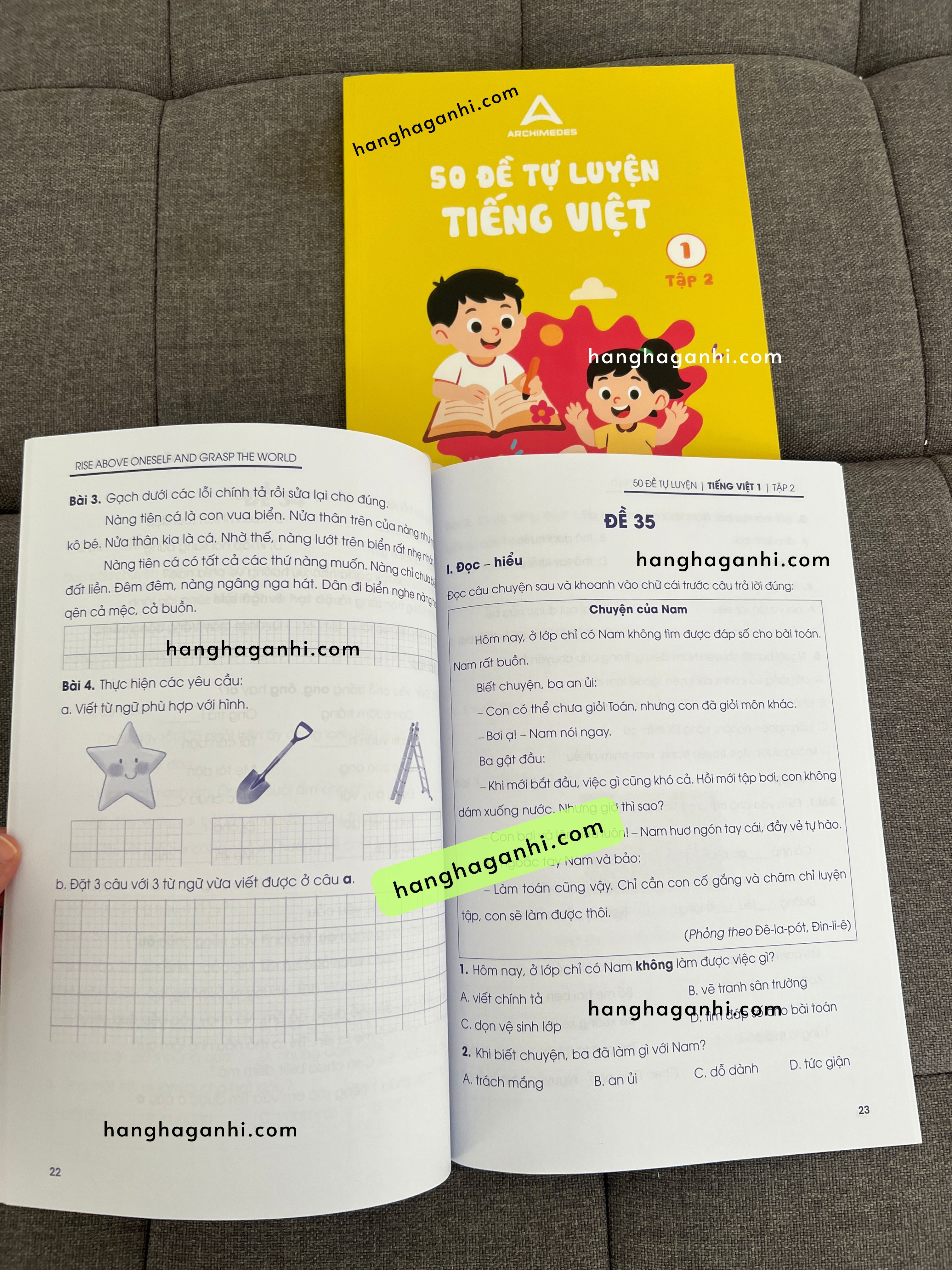 Sách Archimedes 50 đề tự luyện Tiếng Việt lớp 1, bộ 2 cuốn tập 1 và 2_thumbnail_5