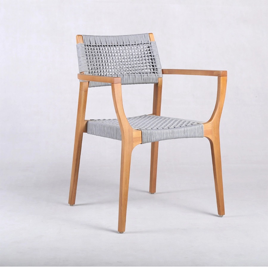 GHẾ DỆT ARTICLE MAUI OUTDOOR DINING ARMCHAIR MÀU XÁM