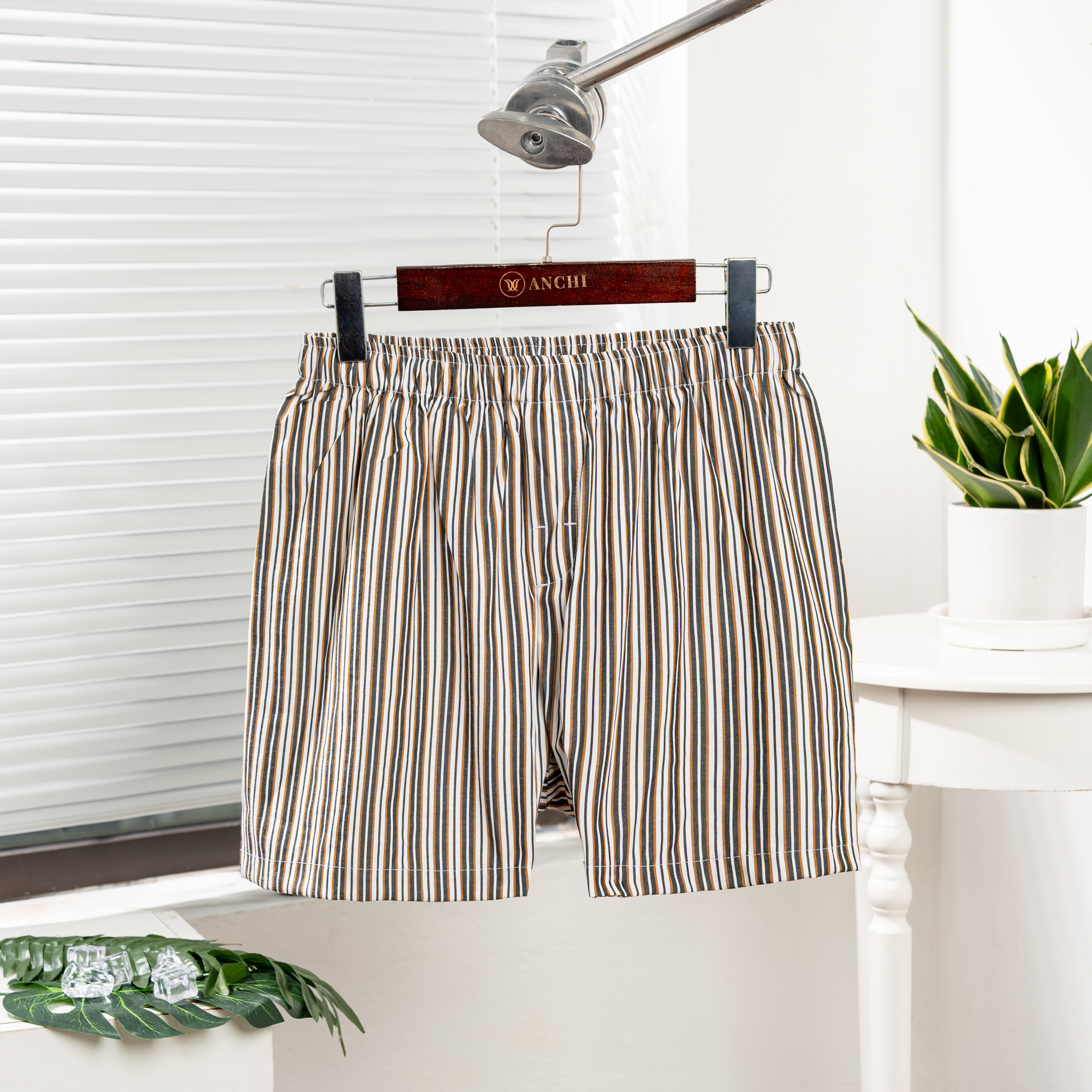 Combo 4 Quần Đùi Sáng Tối Cotton Nam Trung Niên Không Đường May Sườn_thumbnail_6