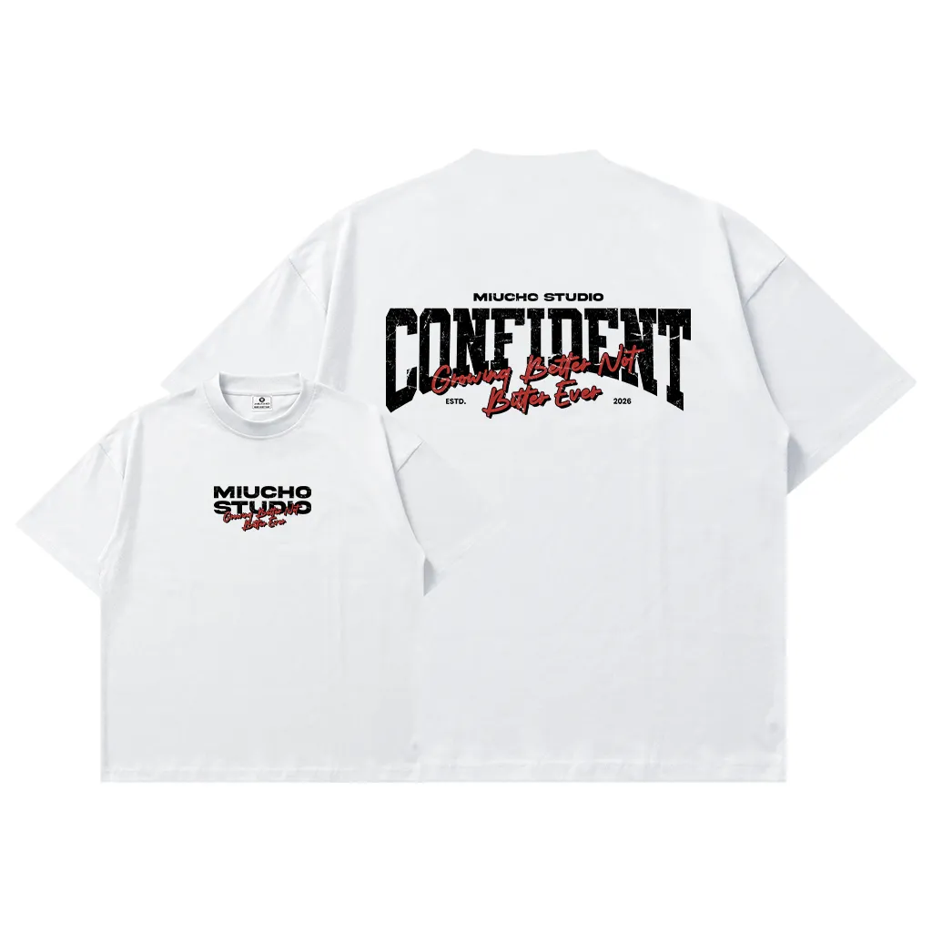 Áo thun boxy unisex chữ basic Miucho 3054_thumbnail_0