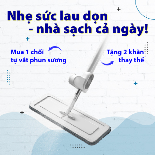 CÂY LAU NHÀ TỰ VẮT PHUN SƯƠNG