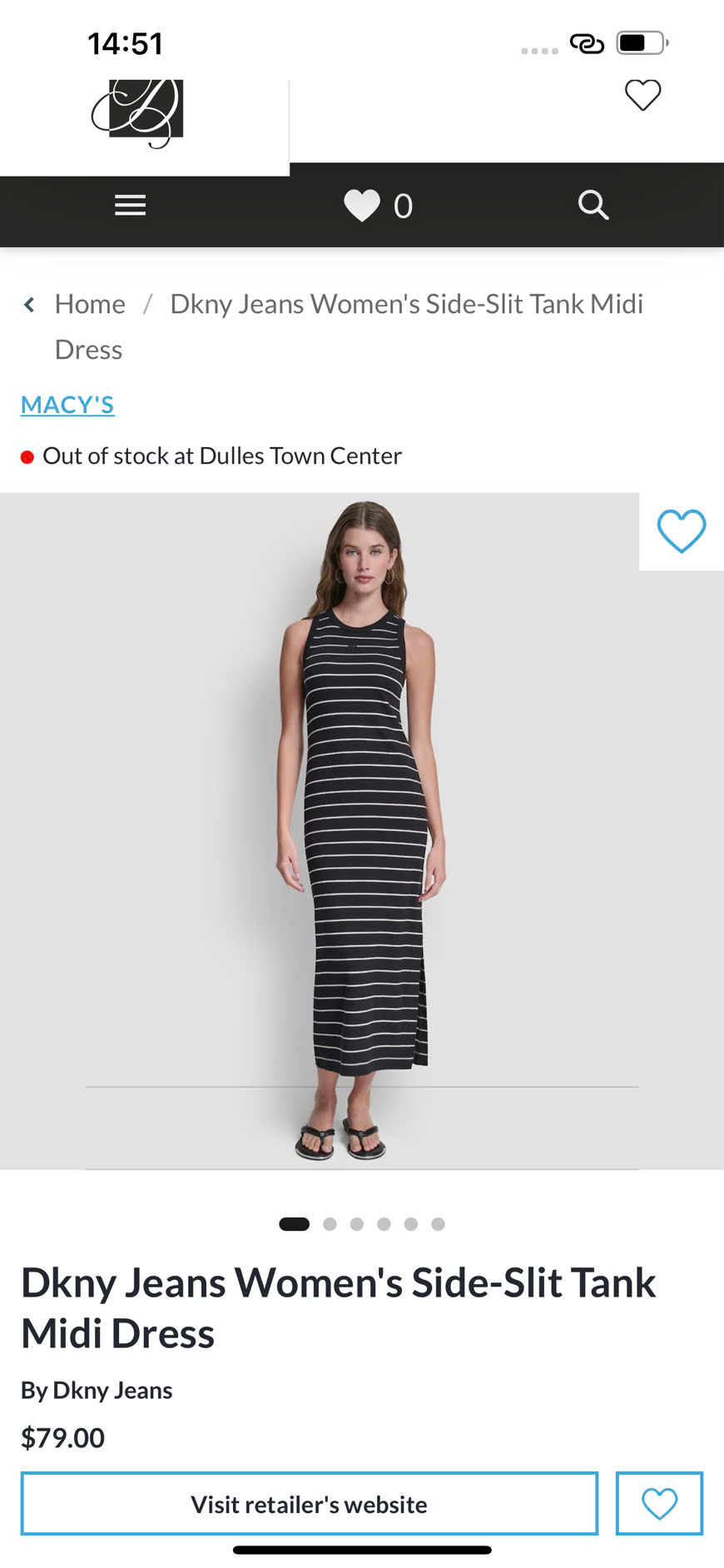 E290 ĐẦM BODY BA LỖ ĐEN KẺ TRẮNG PHỐI XẺ DKNY_thumbnail_4