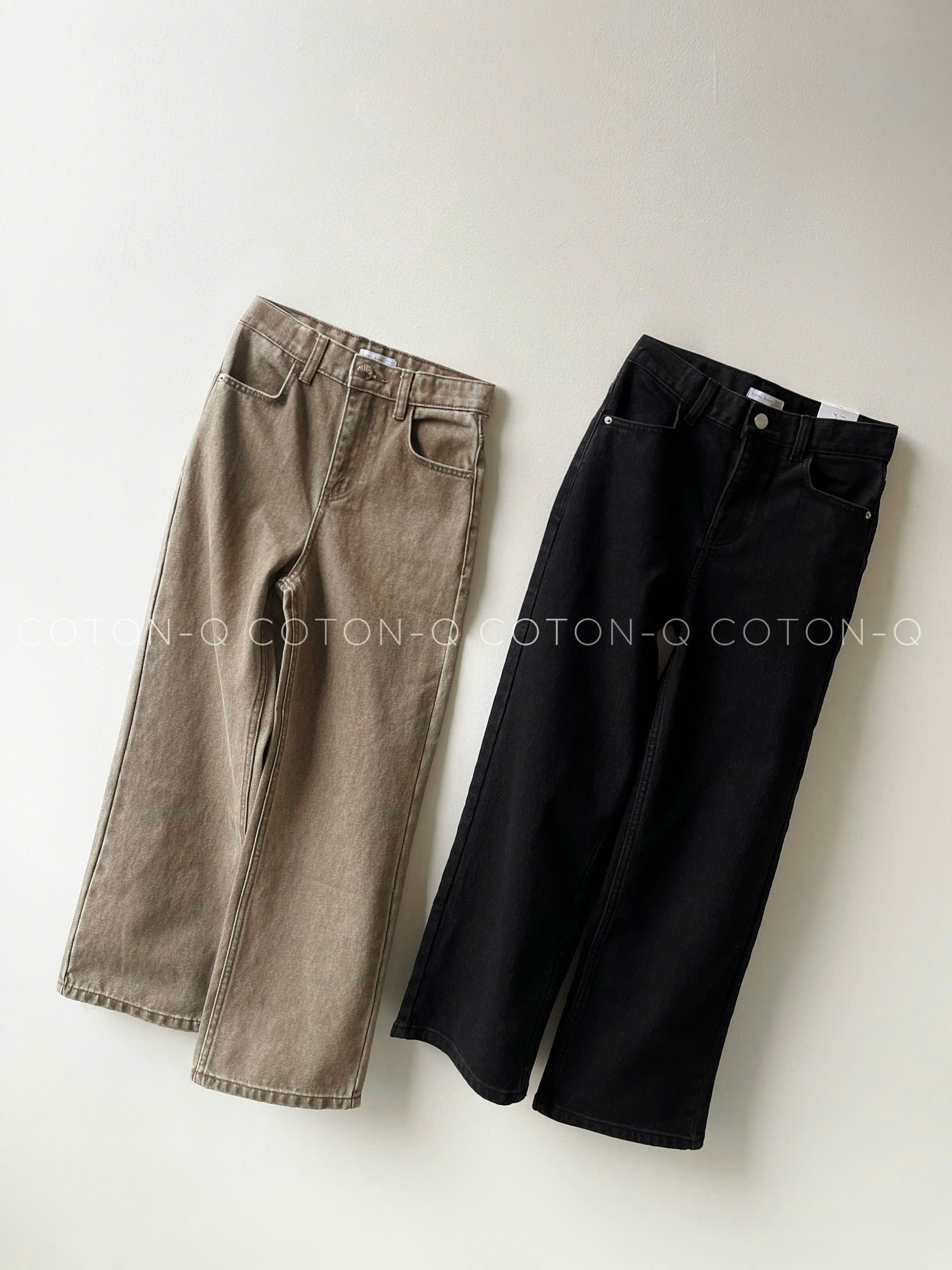 HE9 - Quần suông xuất nga bé ( ĐEN ) - DÀNH CHO PÉ CAO, G ẦY