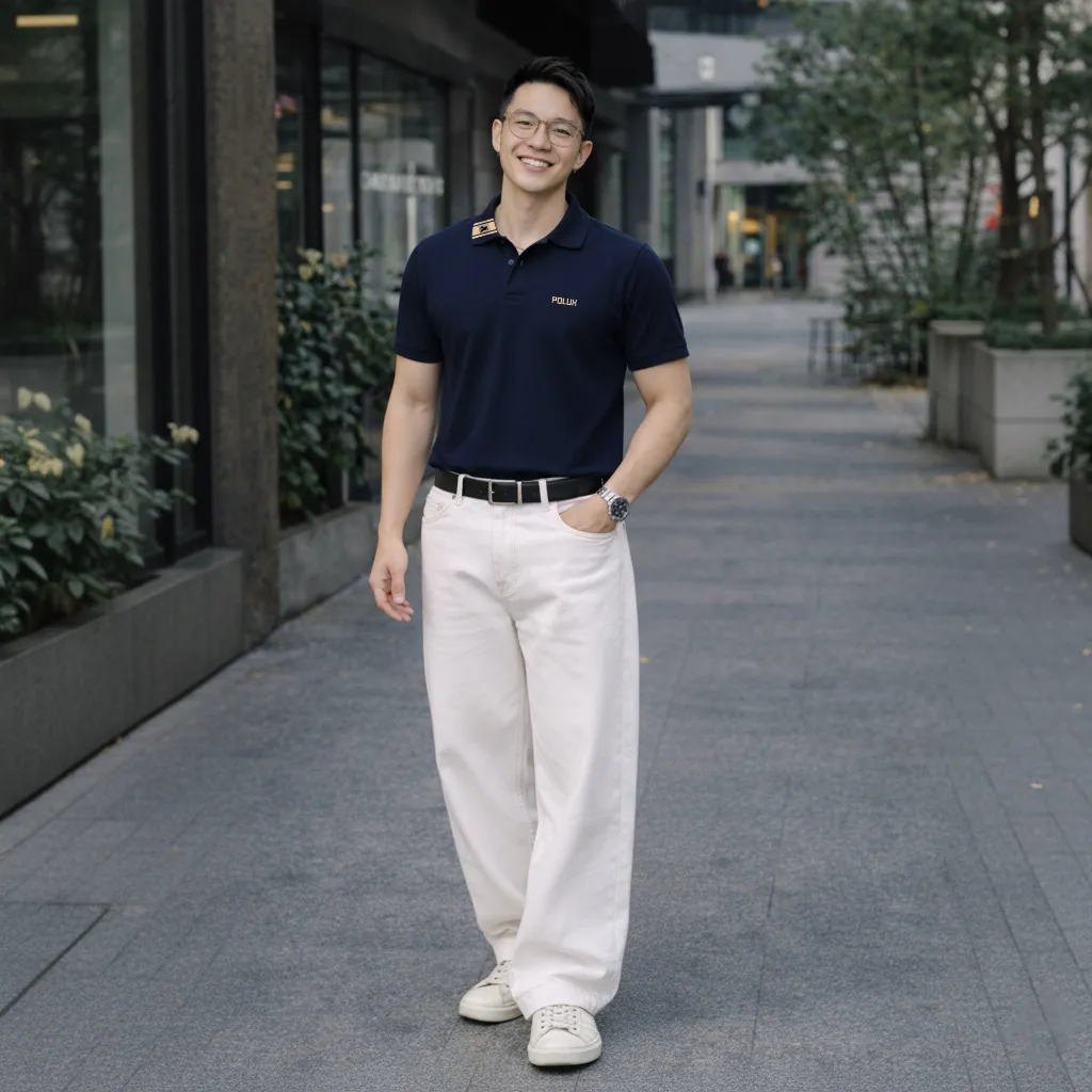 Áo polo cá sấu nam trẻ trung Polux chuẩn form 3358_thumbnail_3