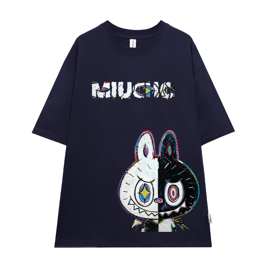 Áo phông labubu form rộng unisex ATD1442 Miucho tay ngắn cổ tròn in mix_thumbnail_16