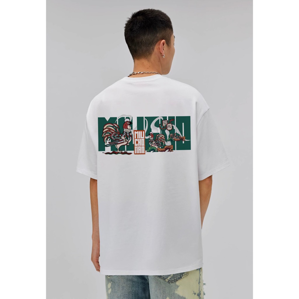 Áo thun nam form rộng 12 con giáp tuổi Dậu ( tuổi Gà) ATD447 Miucho Man cotton cổ tròn ingraphic_thumbnail_2