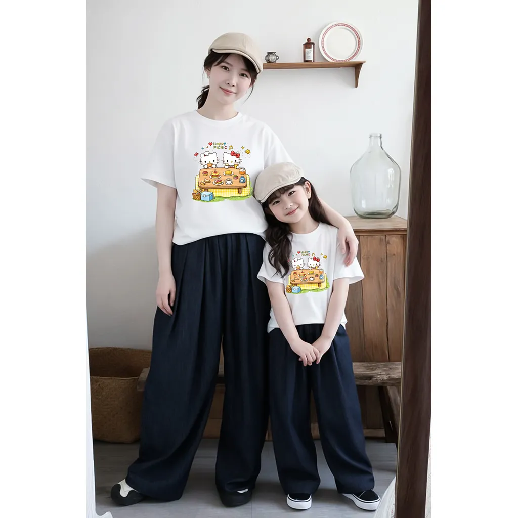 Áo thun mẹ và bé Kittie dễ thương Kado 3090_thumbnail_5