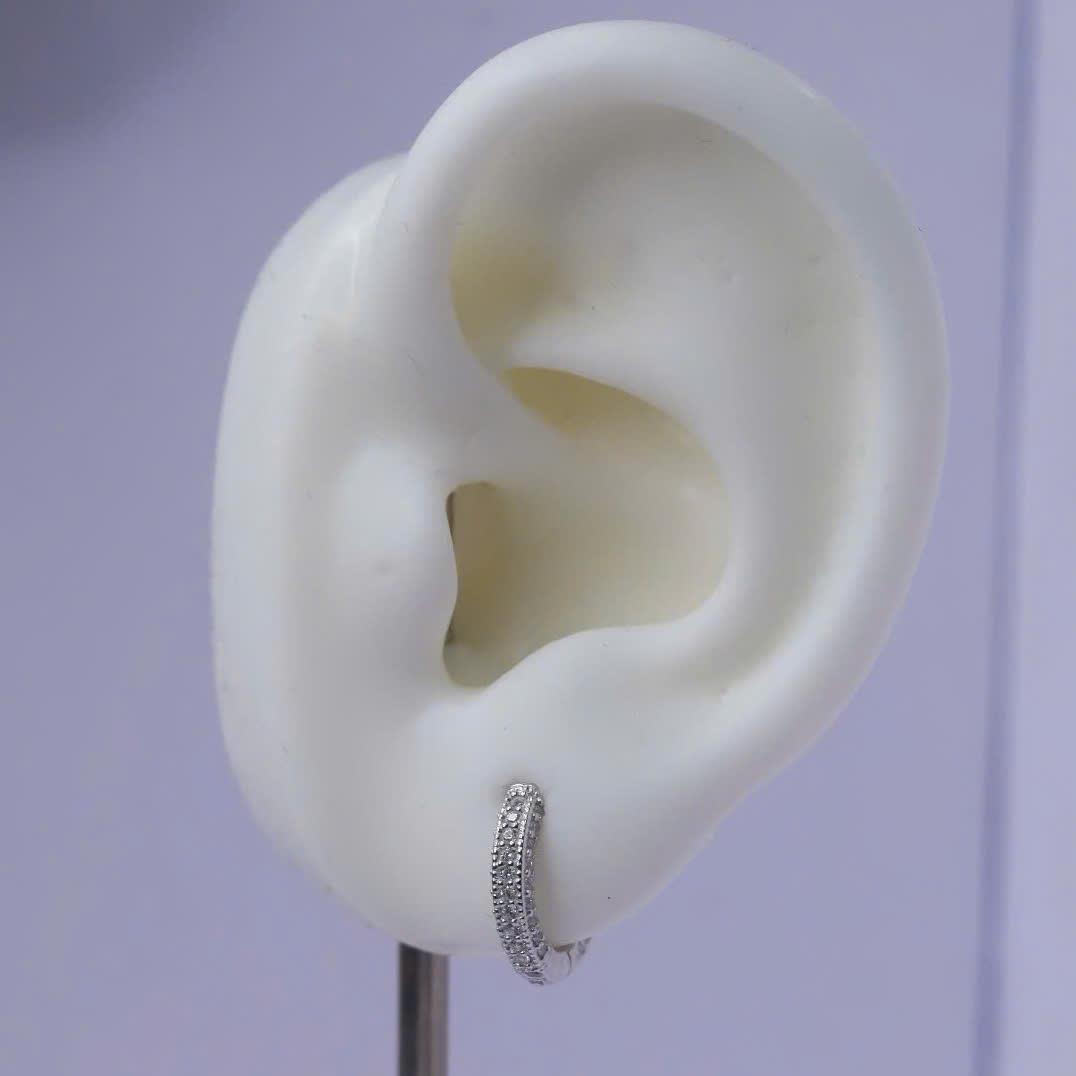 Khuyên vòng bạc full đá