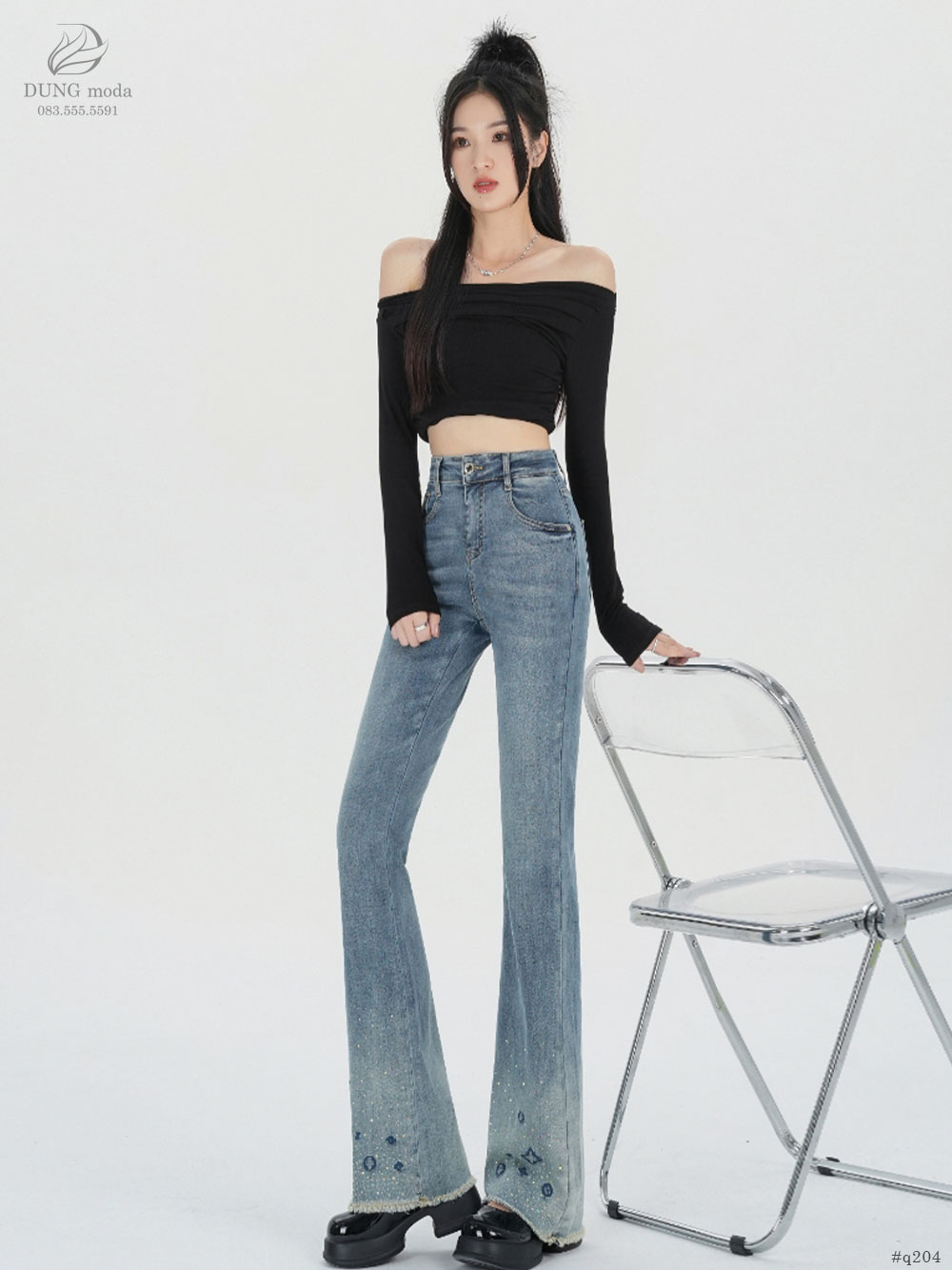 Quần Jean Ống Loe Q204 6805_thumbnail_3