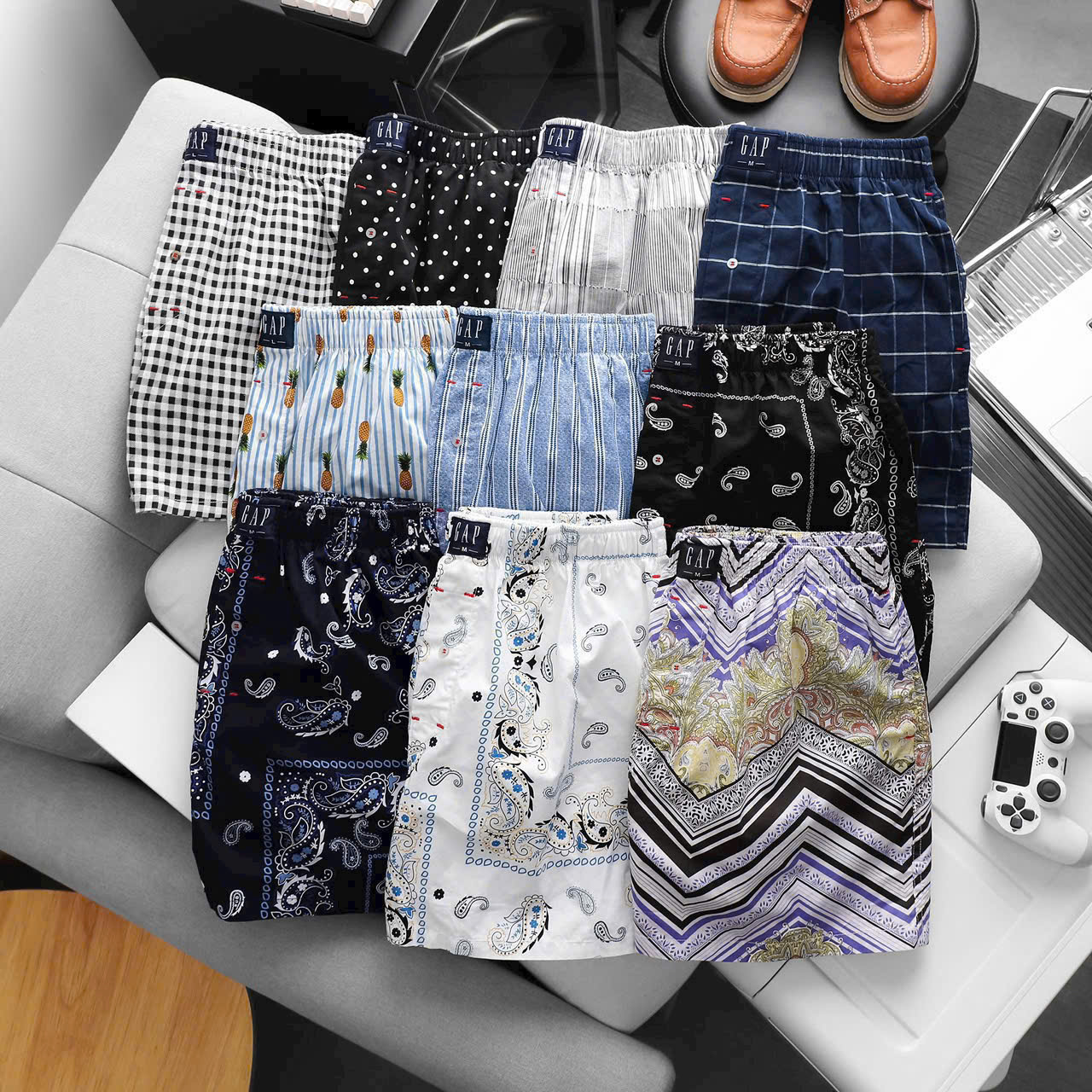 HU56 Set 3 quần ngủ xịn nam ( NGẪU NHIÊN ) - mua từ 2set có trùng