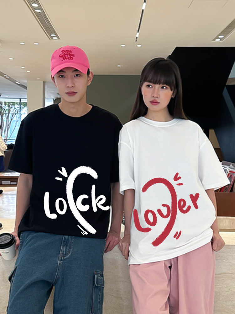 Áo thun cặp nam nữ đôi form rộng vải cotton co giãn thoáng mát ATD1667 Miucho in mix_thumbnail_5