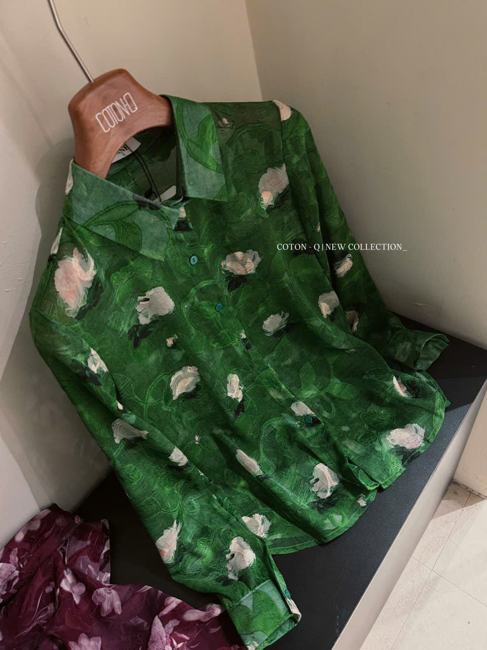 Áo somi họa tiết 2 màu ( XANH )_thumbnail_12