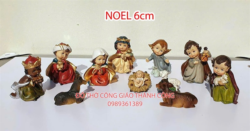 Bộ tượng Noel 6cm (11 tượng) ✔