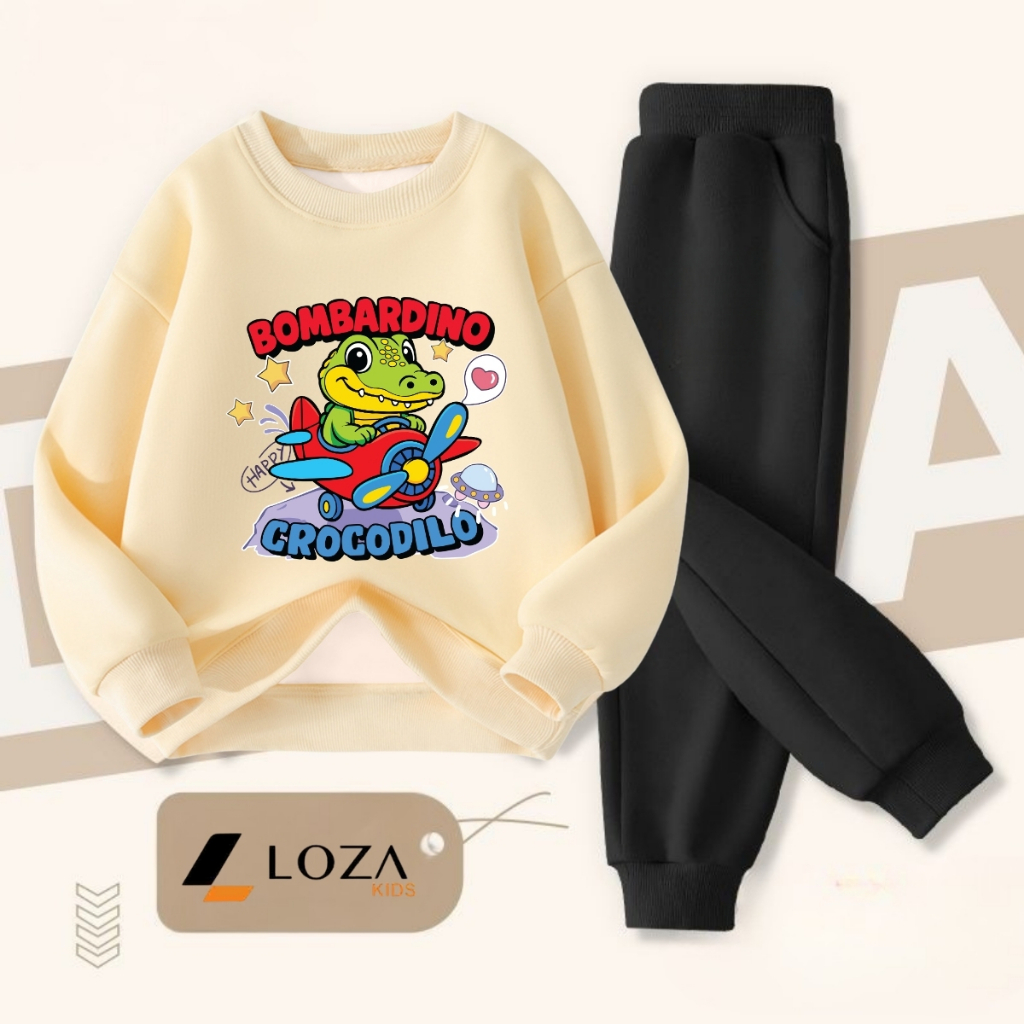 Bộ nỉ bé trai in hình Brainrot Bombardino - Loza Kids BI482_thumbnail_1