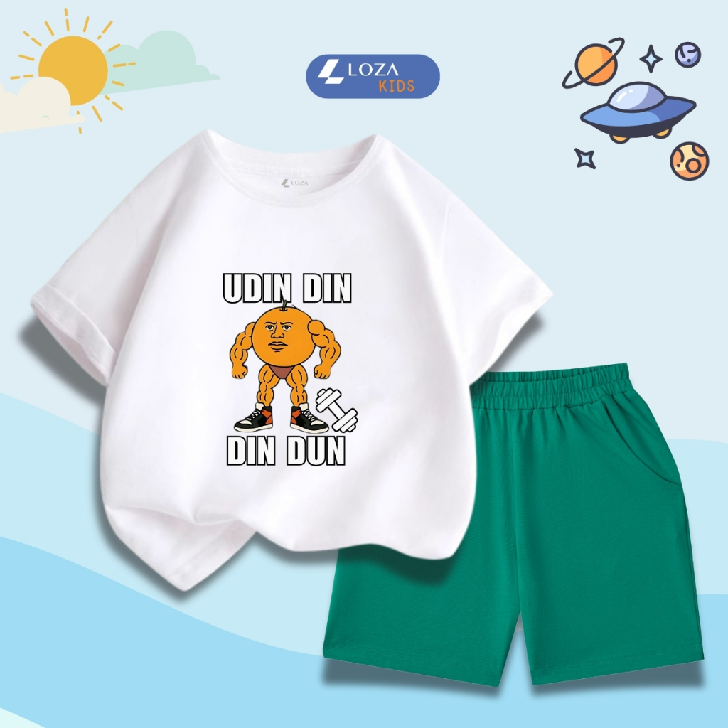 Bộ đồ bé trai in hình 'UDIN DIN DIN DUN' - Loza Kids SB414_thumbnail_12