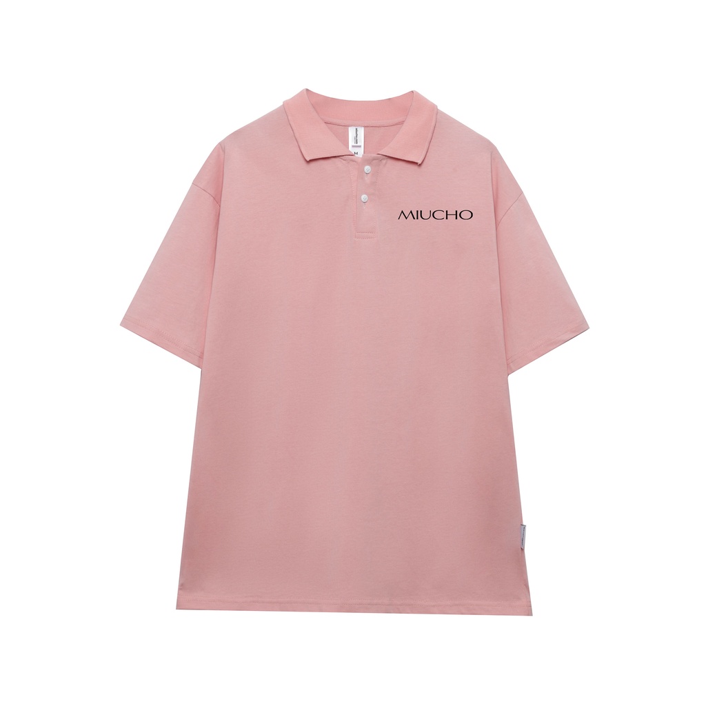 Áo polo nữ form rộng có cổ đẹp chất cotton form unisex PL041 Miucho in name_thumbnail_9