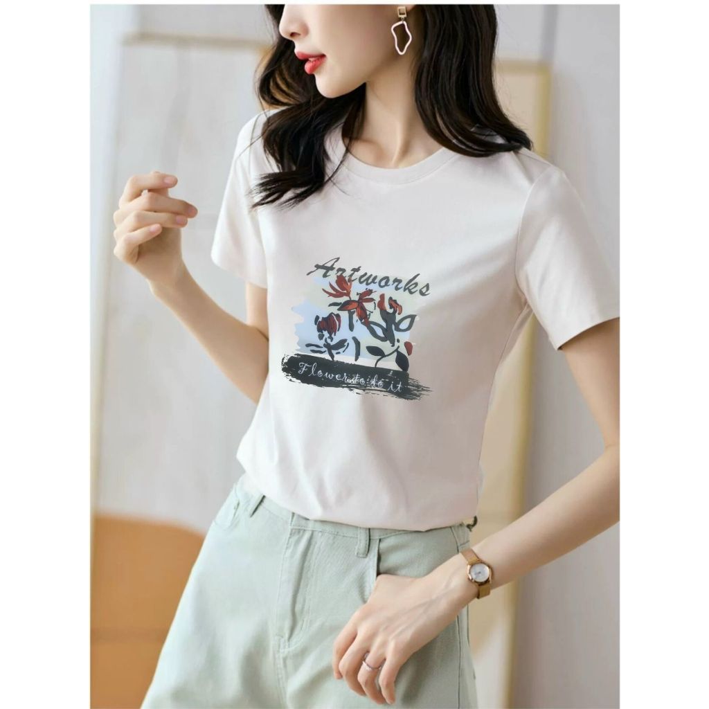 [Form Vừa] Áo thun nữ form vừa in hình thời trang - Áo phông XẢ lẻ size LOZA XA0010_thumbnail_2