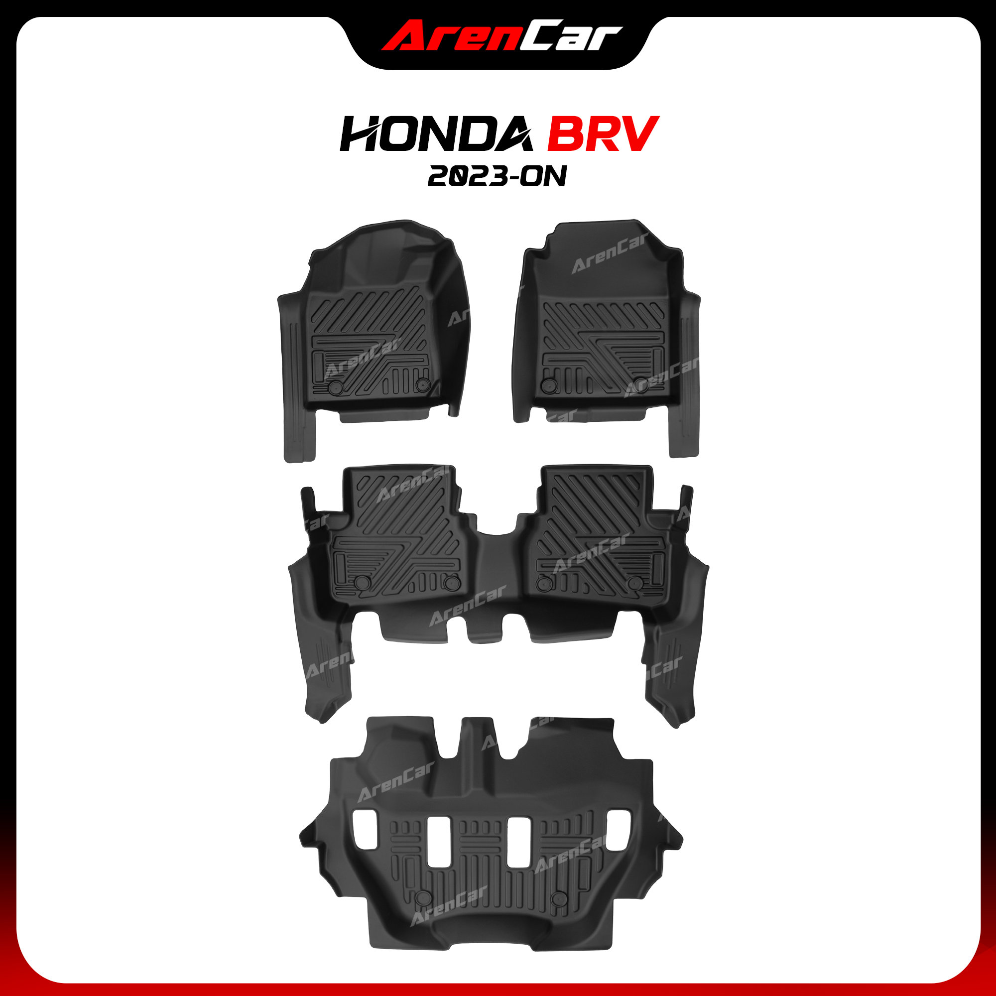 Thảm Lót Sàn Ô Tô TPE Nhựa Đúc Honda BRV