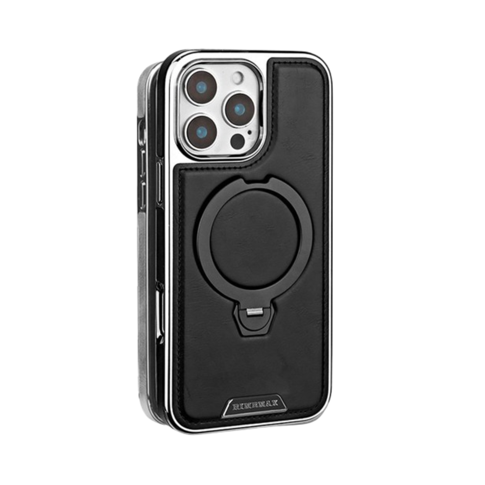 ỐP LƯNG ĐIỆN THOẠI DA BÒ CAO CẤP TÍCH HỢP VÒNG TRÒN TỪ TÍNH VÀ GIÁ ĐỠ ĐIỆN THOẠI