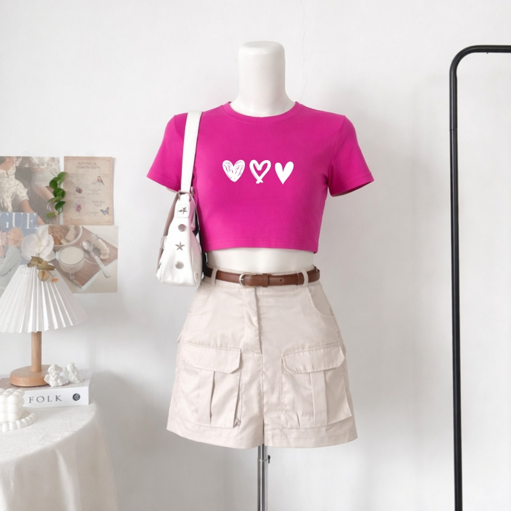 Áo croptop nữ hình 3 trái tim dáng ôm chất thun cotton local brand WETEE - WC1163_thumbnail_1