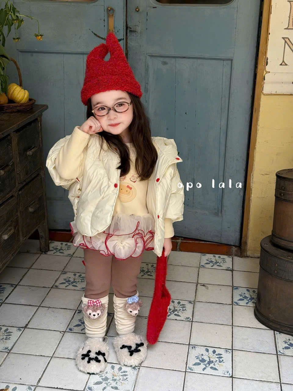 (G203) Áo nỉ vàng kiền voan opolala